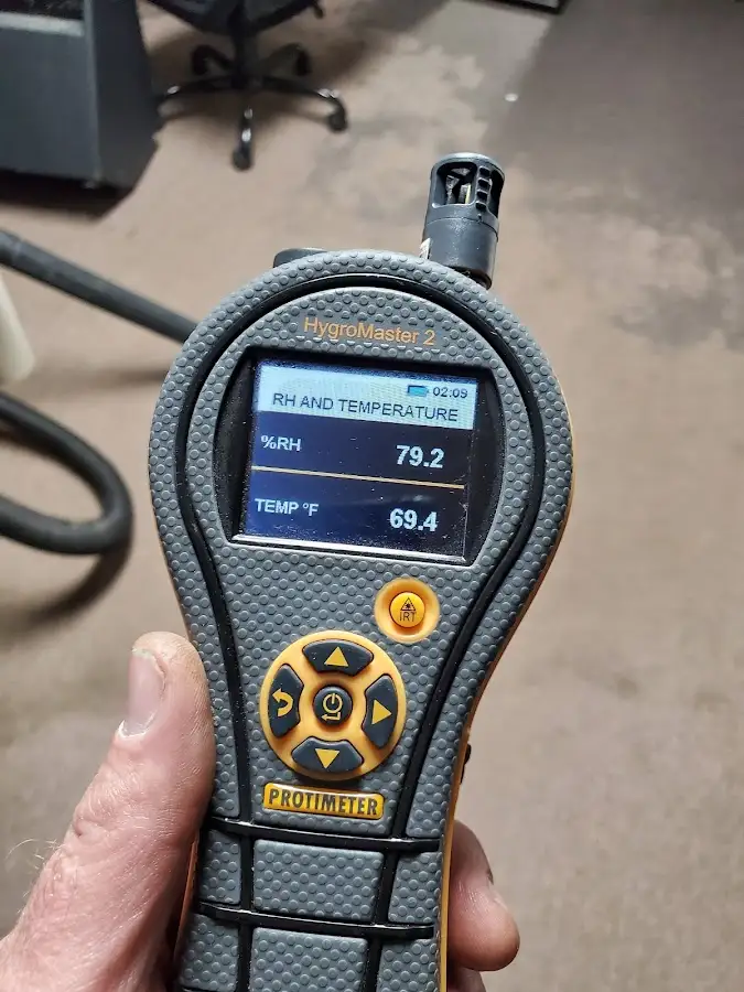 Moisture meter humidity assessment for Mold Remediation & Removal in Badger