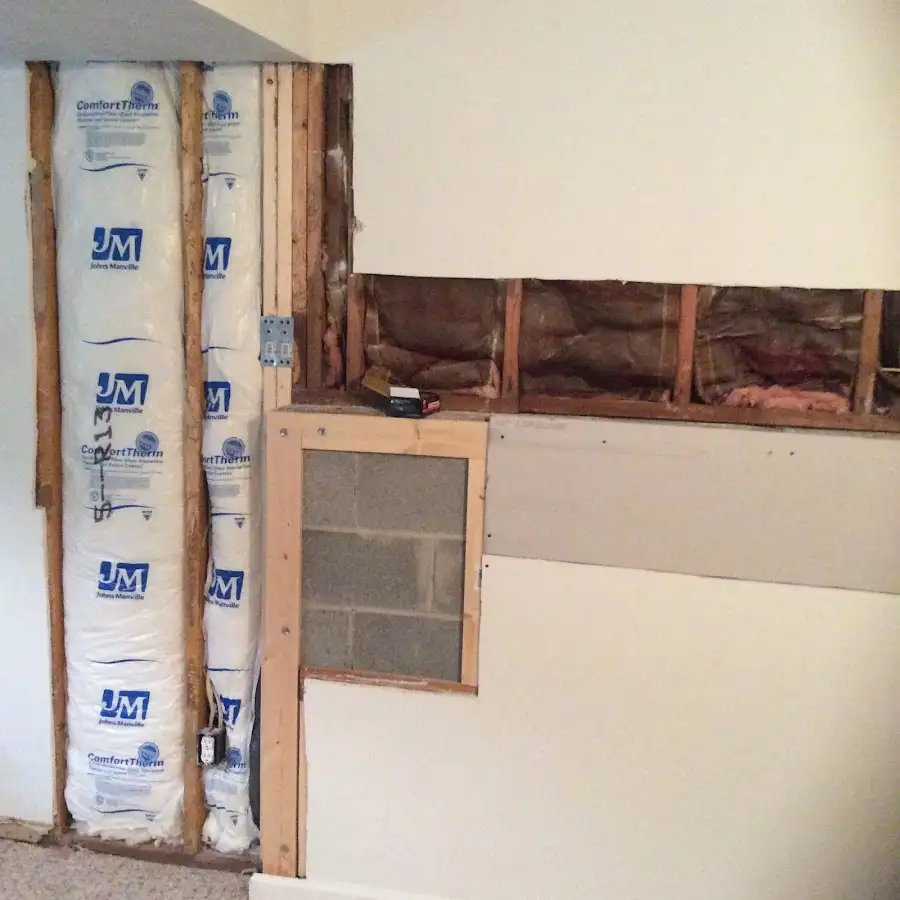 Wall insulation replacement during Odor Removal & Deodorization in Badger